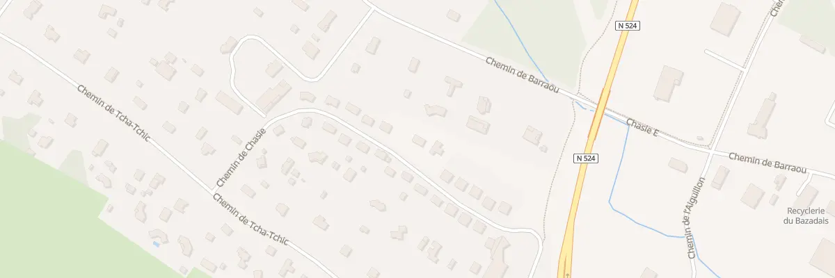 Plan du 22 Che de Chasie à Bazas