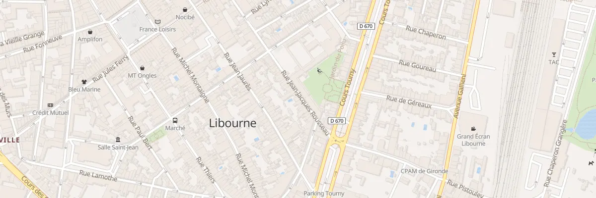 Plan du 146 Rue Jean-Jacques Rousseau à Libourne