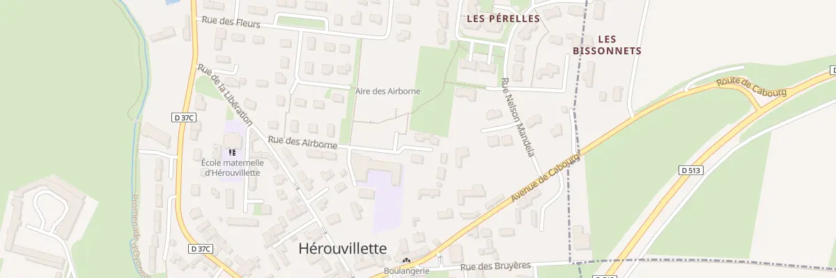 Plan des Perelles à Hérouvillette