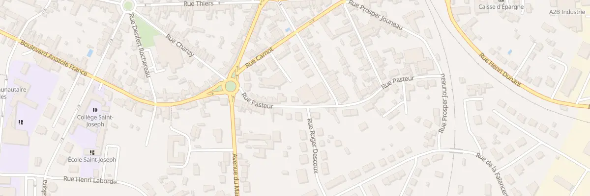 Plan du 11 Rue Pasteur à Parthenay