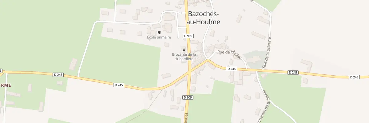 Plan du 11 Rte de Putanges à Bazoches-au-Houlme