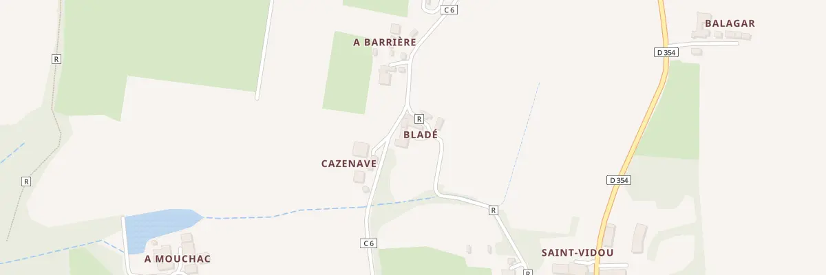 Plan du 345 Rte de Pinton au Frêche