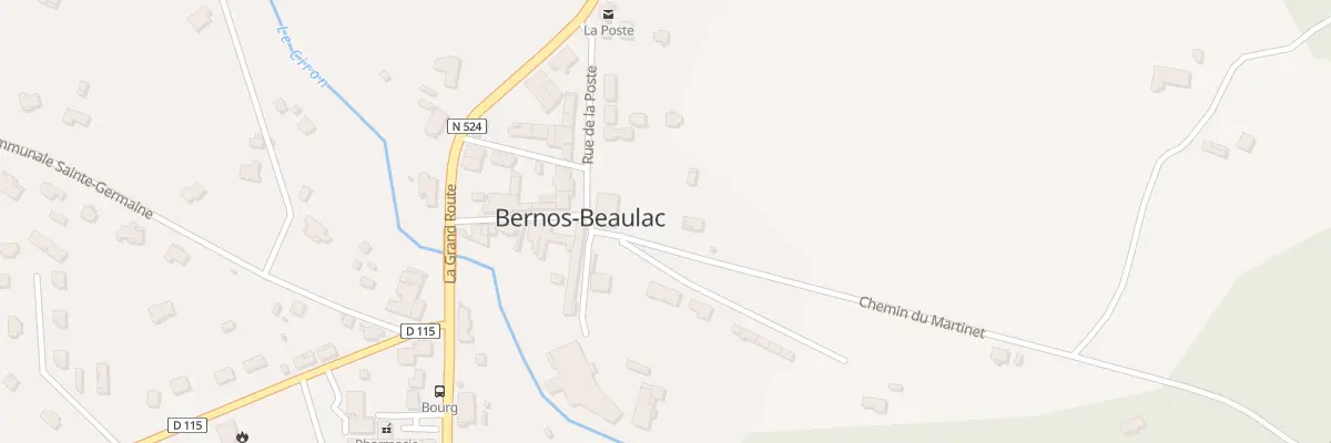 Plan du 57 Che du Martinet à Bernos-Beaulac