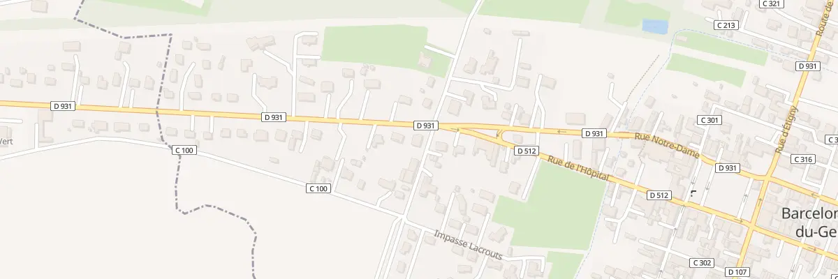 Plan du 5 Rte d’Aire sur Adour à Barcelonne-du-Gers