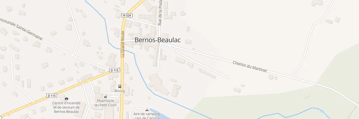 Plan du 11 Che de l’Abreuvoir à Bernos-Beaulac