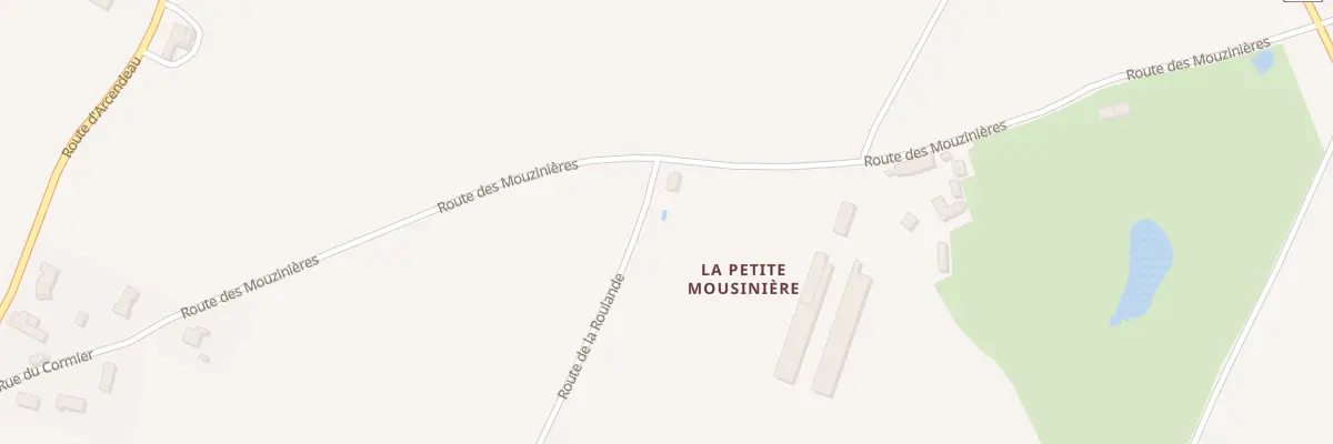Plan du 10 Rte de la Rolande à Glénay