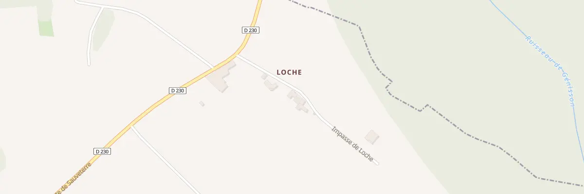 Plan du 2 Loche à Monprimblanc