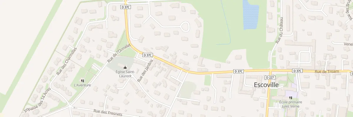 Plan du 9 Rue de Troarn à Escoville