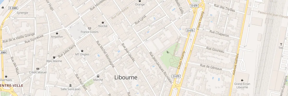 Plan du 118 Rue Jean-Jacques Rousseau à Libourne