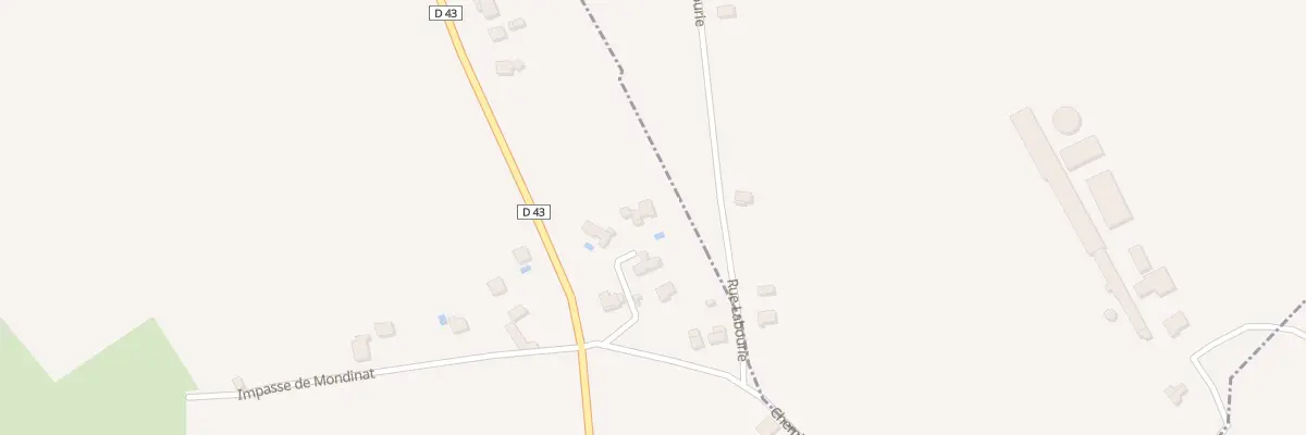Plan du 8 Rte de Sibade à Higuères-Souye