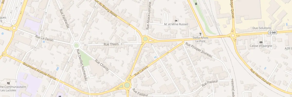 Plan du 90 Rue du Bourg-belais à Parthenay