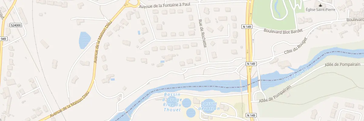 Plan du 10 Vc de Rochette à Châtillon-sur-Thouet