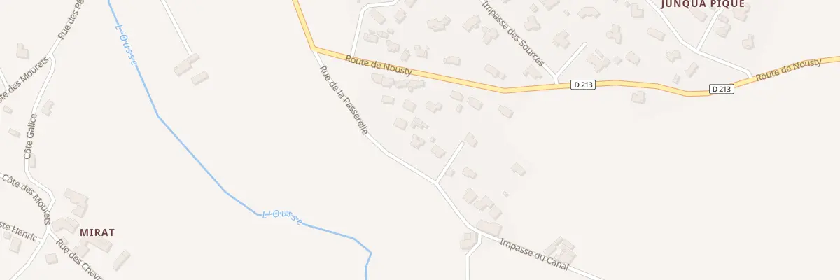 Plan du 13 Rue de la Passerelle à Artigueloutan