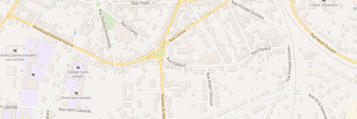 Plan du 1 Rue Pasteur à Parthenay