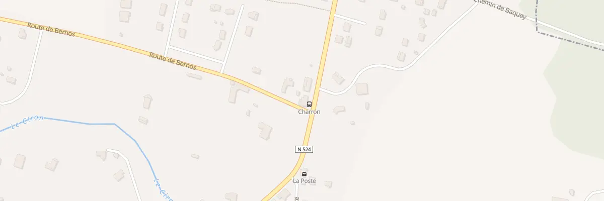 Plan du 2190 Rue de la Grande Route à Bernos-Beaulac