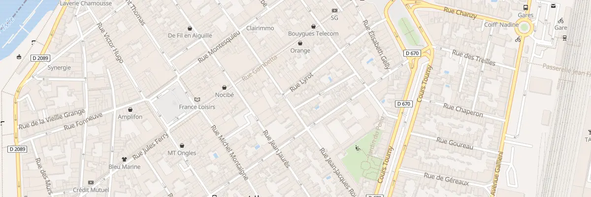 Plan du 89 Rue Jean-Jacques Rousseau à Libourne