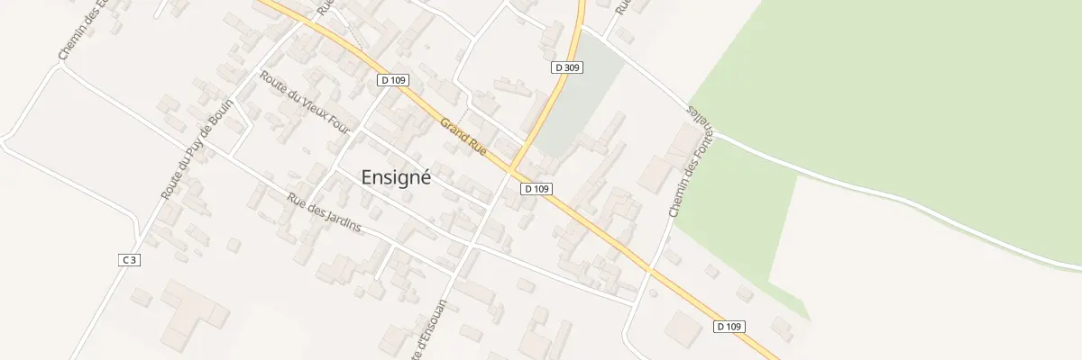 Plan du 19 Rue Grand Rue le Bourg à Ensigné