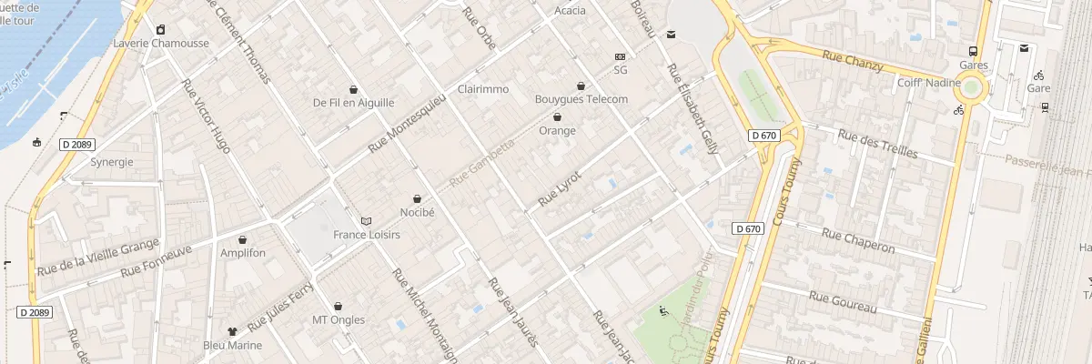 Plan du 9 Rue Lyrot à Libourne