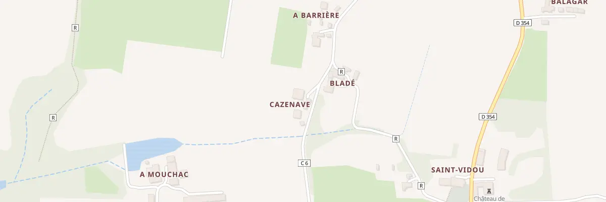 Plan du 350 Rte de Pinton au Frêche