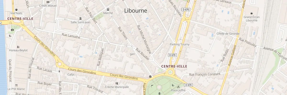 Plan du 102 Rue Michel Montaigne à Libourne