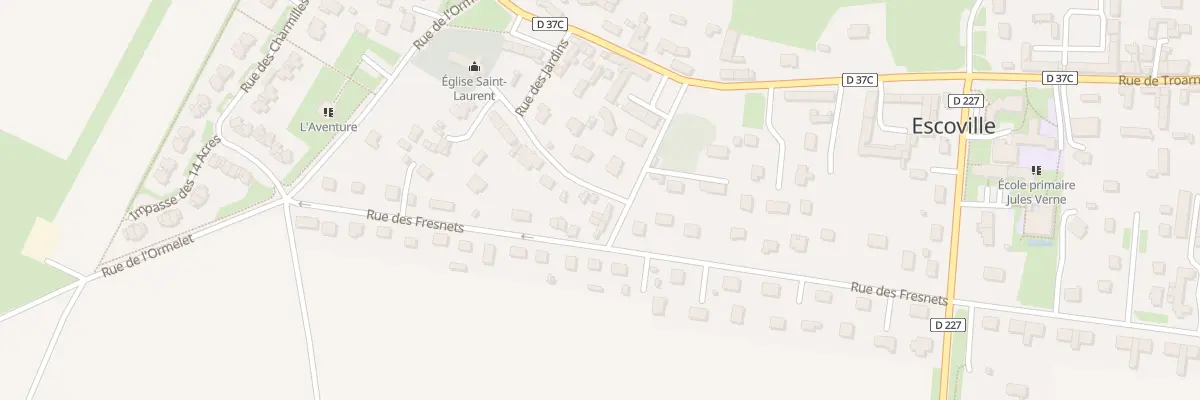 Plan du 12 Rue des Jardins à Escoville