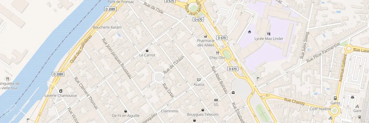 Plan du 30 Rue Jules Favre à Libourne
