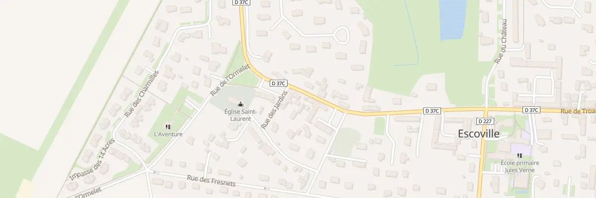 Plan du 10 Rue de Troarn à Escoville