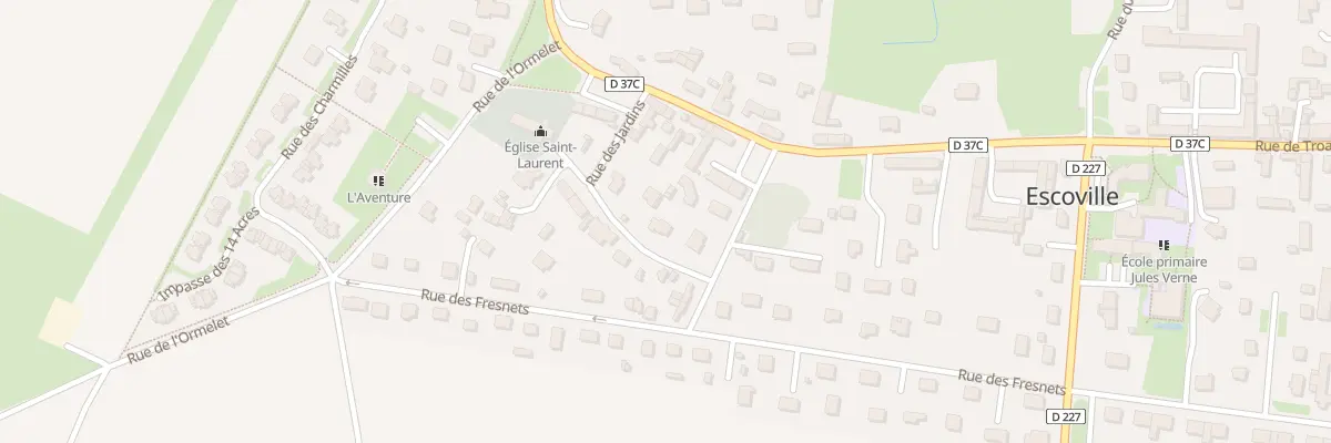 Plan du 7 Rue des Jardins à Escoville
