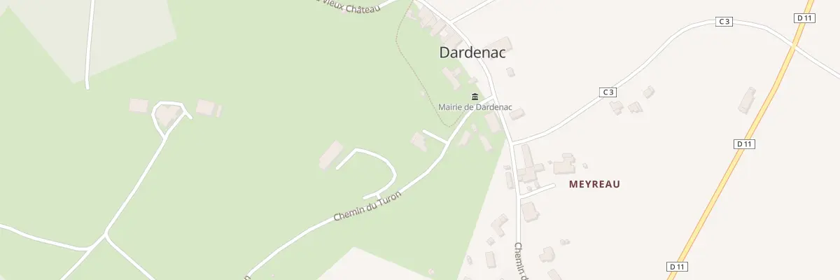 Plan du 5 Che du Turon à Dardenac