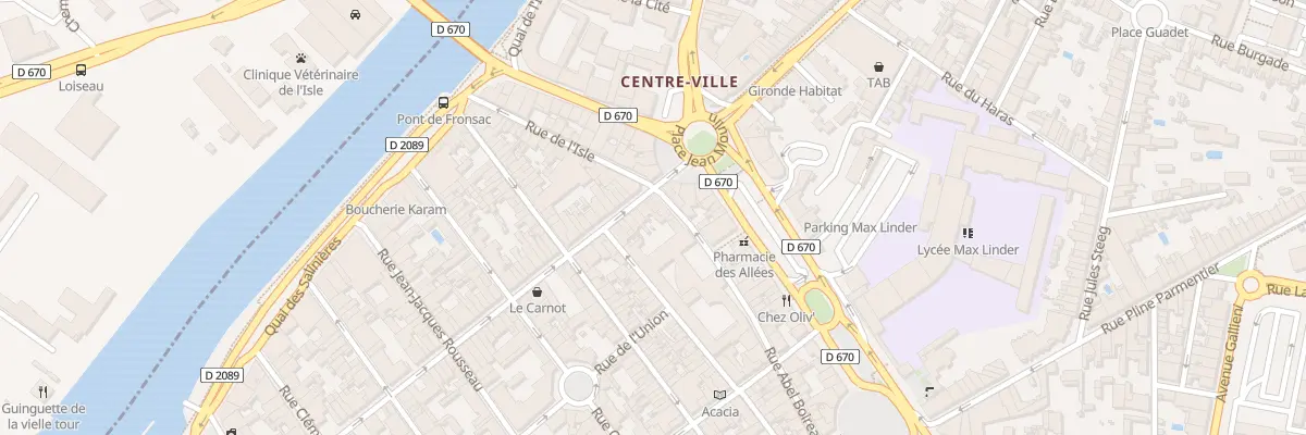Plan du 118 Rue du President Carnot à Libourne