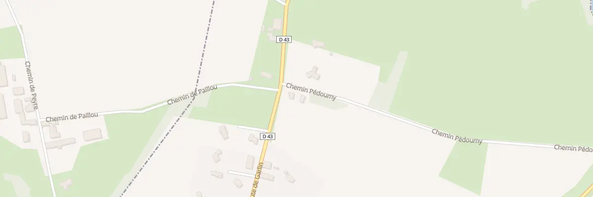 Plan du 2 Che de Pedoumy à Idron