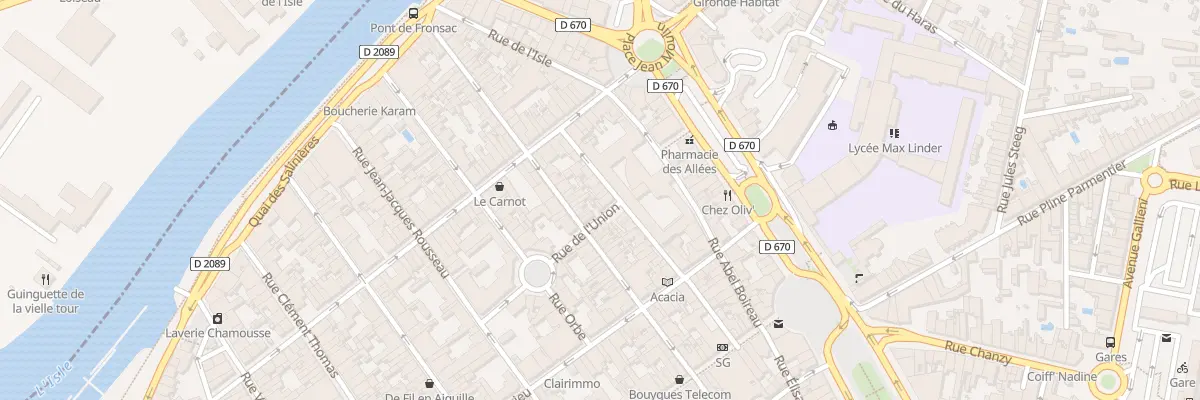 Plan du 24 Rue Jules Favre à Libourne