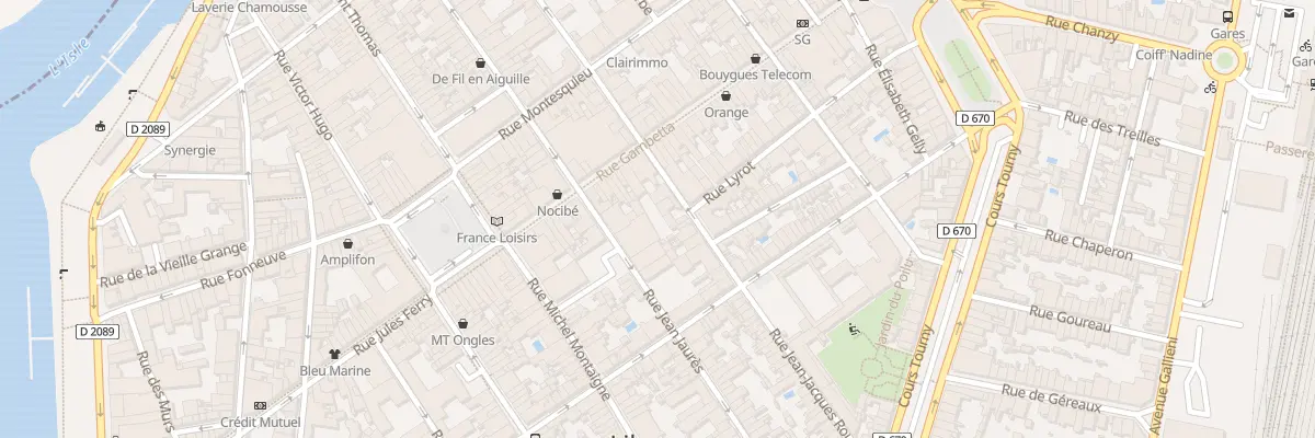 Plan du 98 Rue Jean-Jacques Rousseau à Libourne