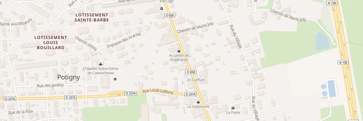 Plan du 30 Rue du Général Leclerc à Potigny