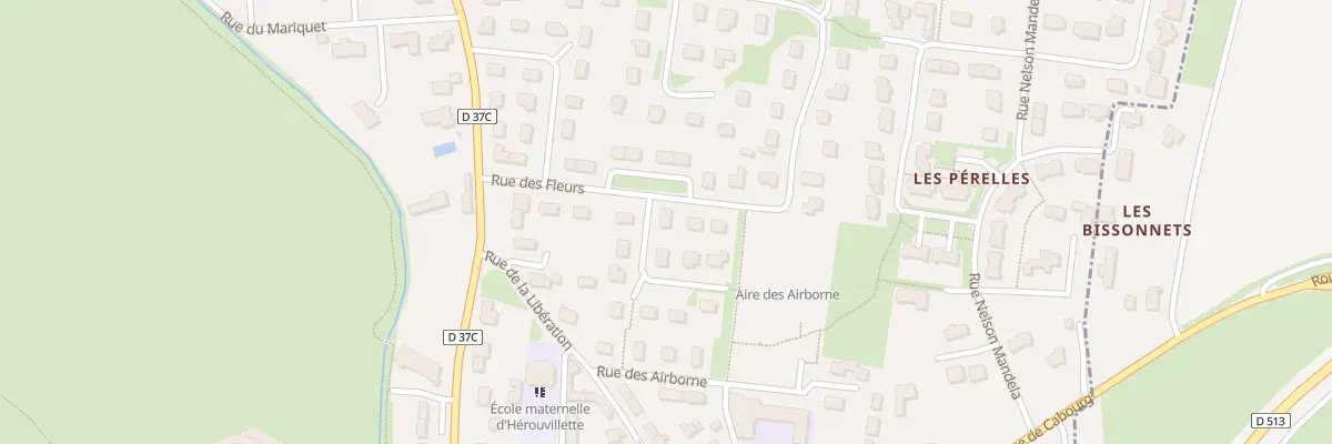 Plan du 10 Rue des Fleurs à Hérouvillette