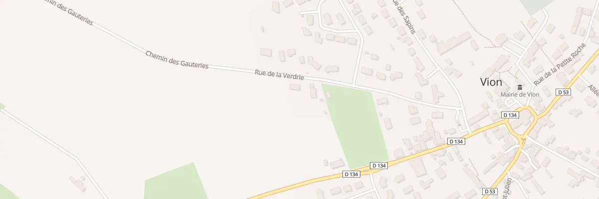 Plan du 16 Rue de la Verdrie à Vion