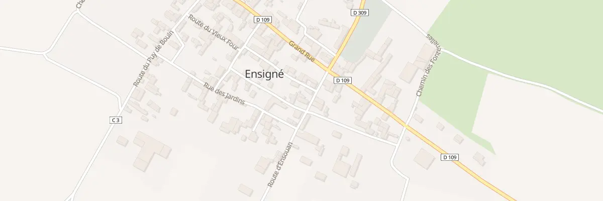 Plan du 5 Rte d’Ensouan à Ensigné