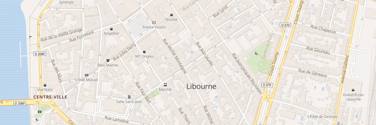 Plan du 27 Rue Michel Montaigne à Libourne
