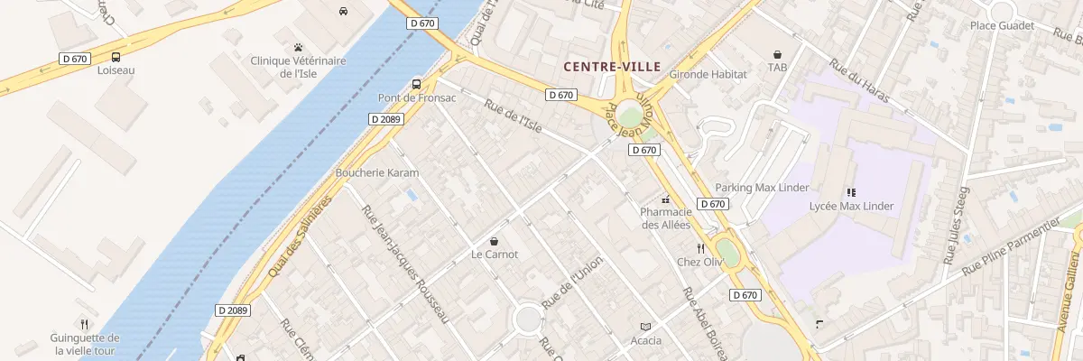 Plan du 111 Rue du President Carnot à Libourne