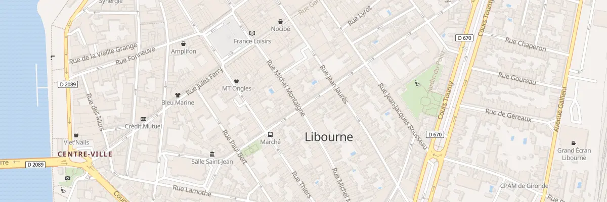 Plan du 29 Rue Michel Montaigne à Libourne