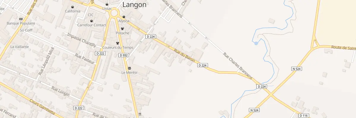 Plan du 37 Rue du Baron à Langon