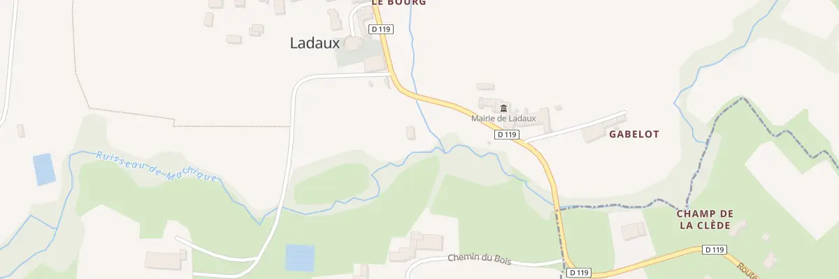 Plan du 5079 Le Bourg à Ladaux