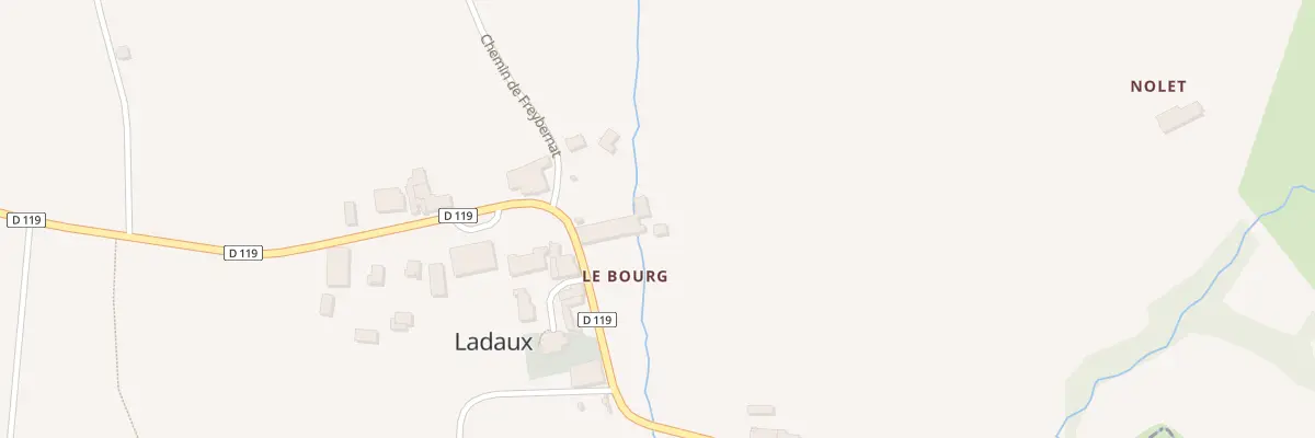 Plan du 5062 Le Bourg à Ladaux