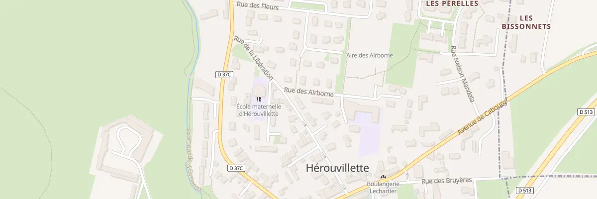 Plan du 18 Rue de la Libération à Hérouvillette