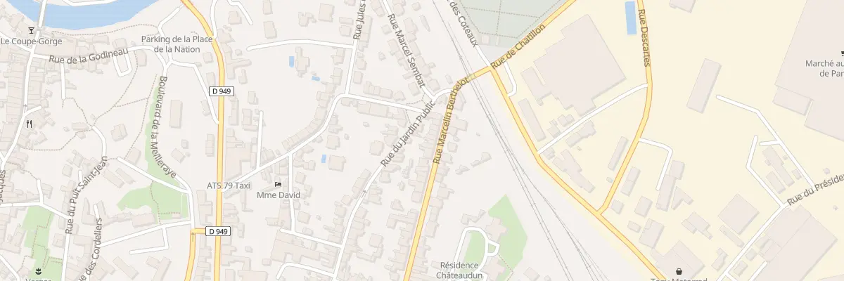 Plan du 53 Rue Marcelin Berthelot à Parthenay