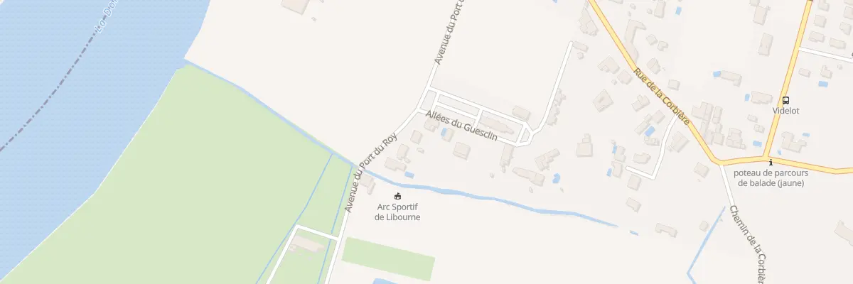Plan du 15 Av du Port du Roy à Libourne