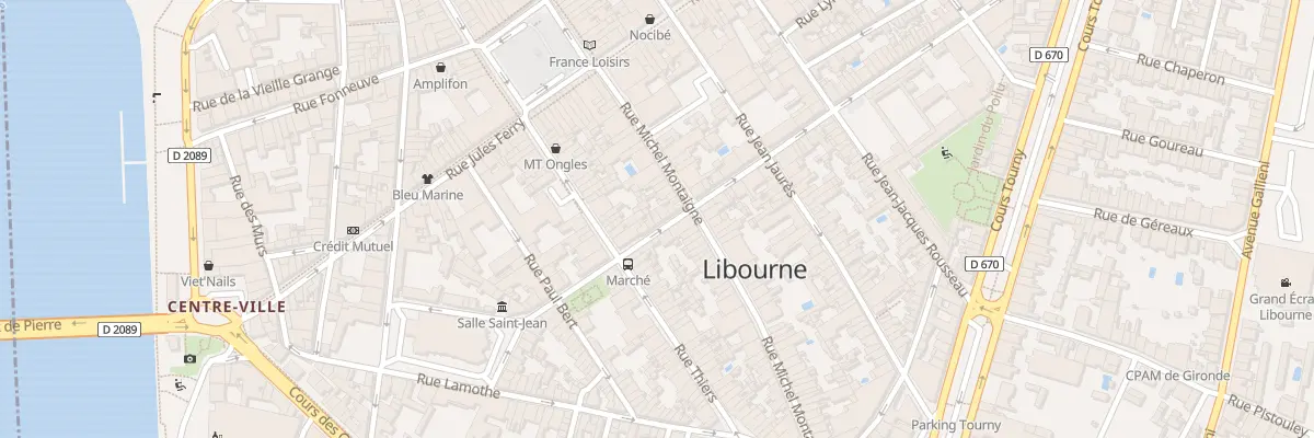 Plan du 25 Rue Etienne Sabatié à Libourne