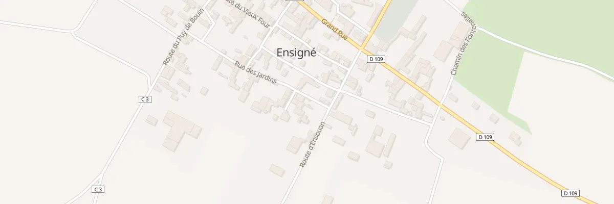 Plan du 2 Rue des Jardins à Ensigné