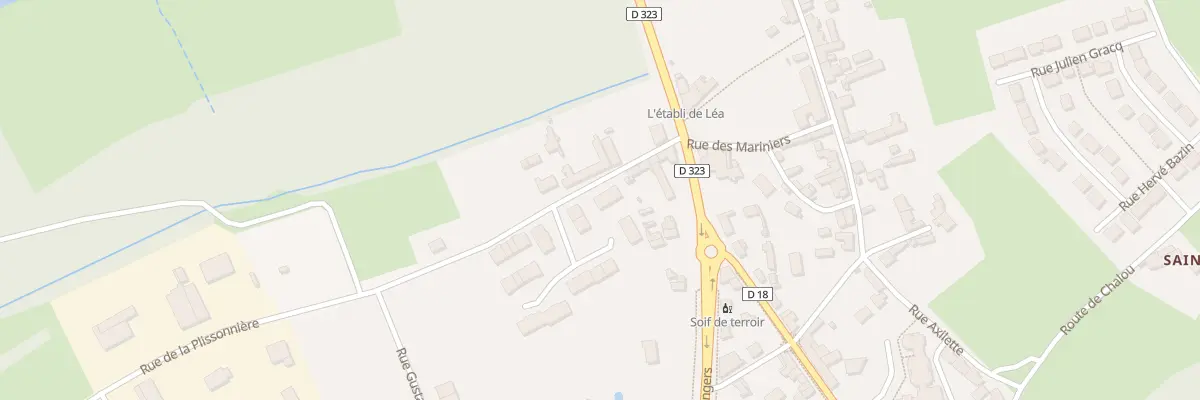 Plan du 9 Rue de la Plissonnière à Durtal