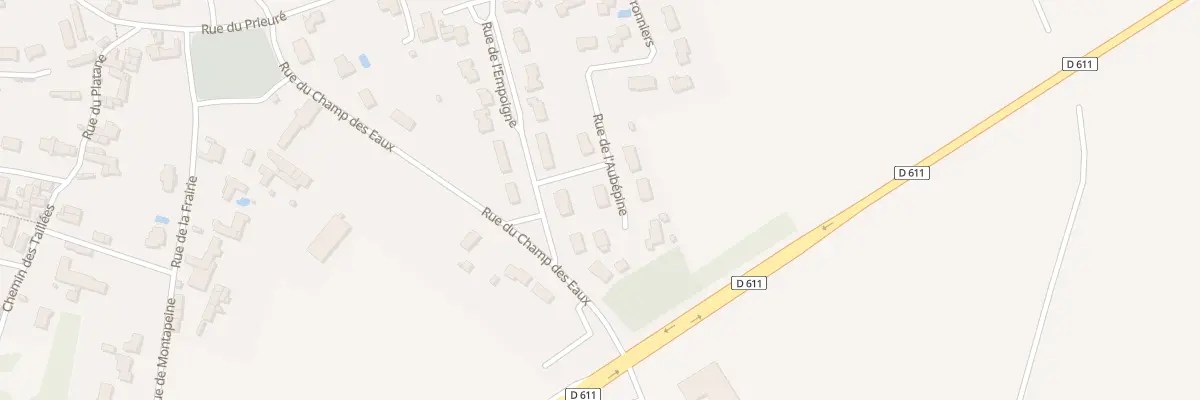 Plan du 6 Rue de l’Aubepine Bourg à Azay-le-Brûlé
